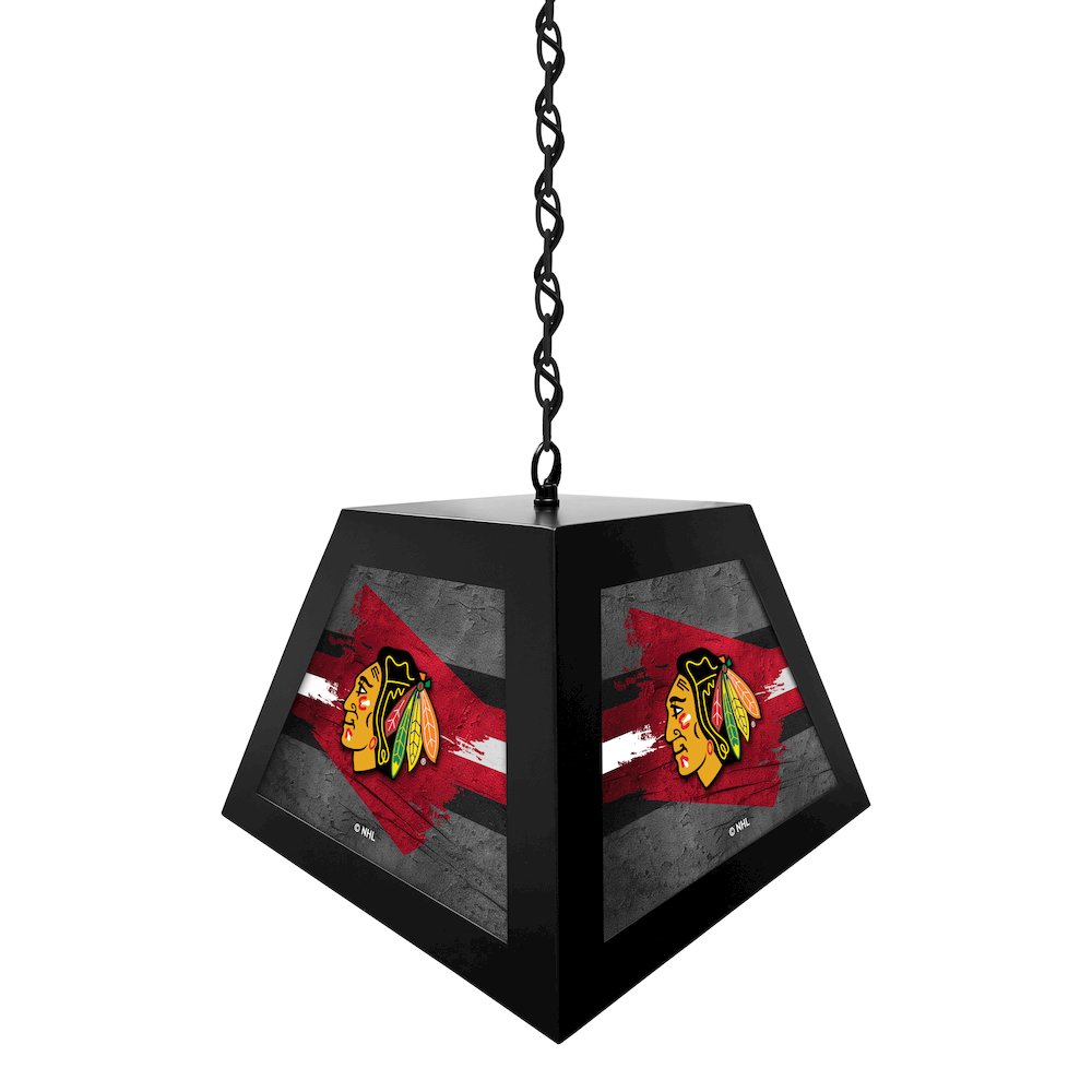 Chicago Blackhawks Pendant Box Light. Picture 2