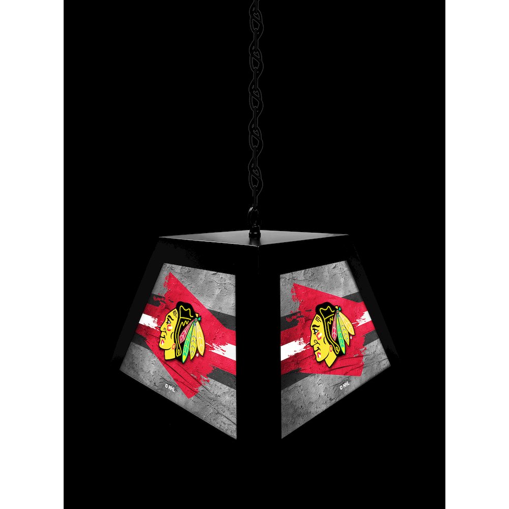 Chicago Blackhawks Pendant Box Light. Picture 4