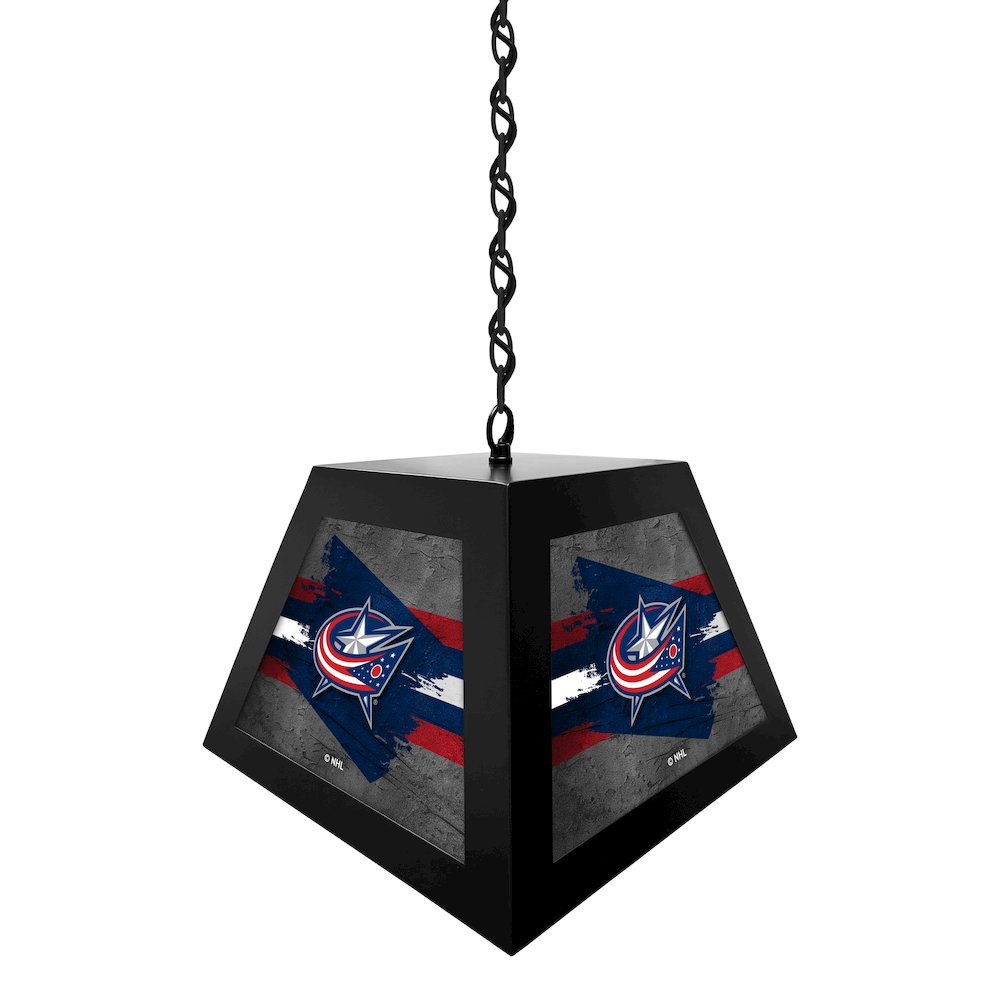 Columbus Blue Jackets Pendant Box Light. Picture 2