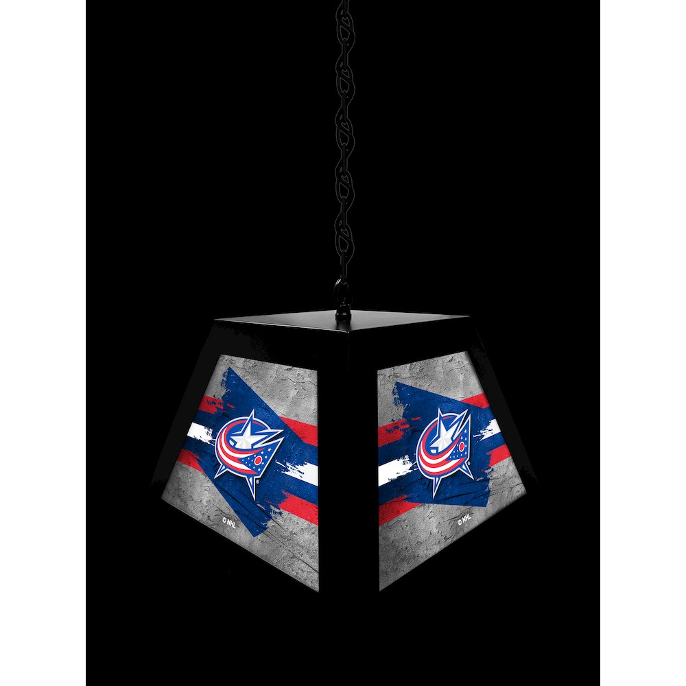 Columbus Blue Jackets Pendant Box Light. Picture 4