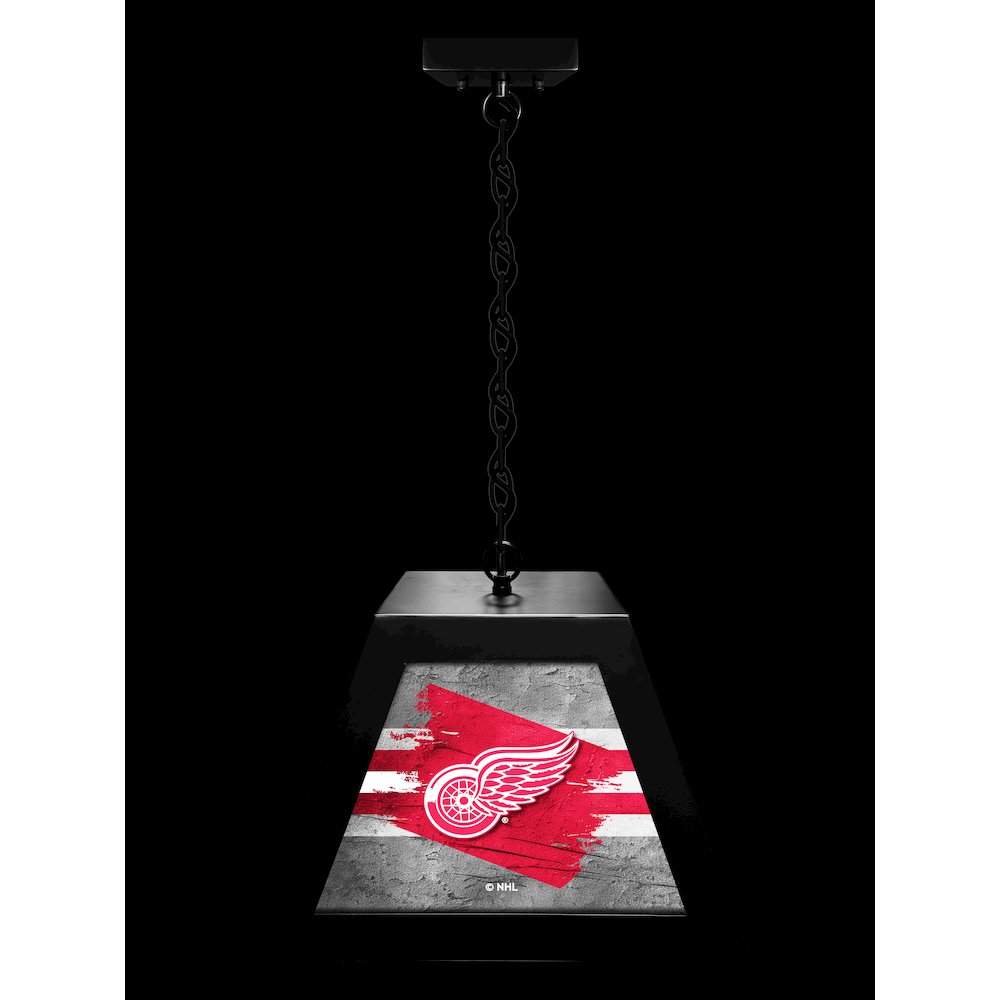 Detroit Red Wings Pendant Box Light. Picture 3