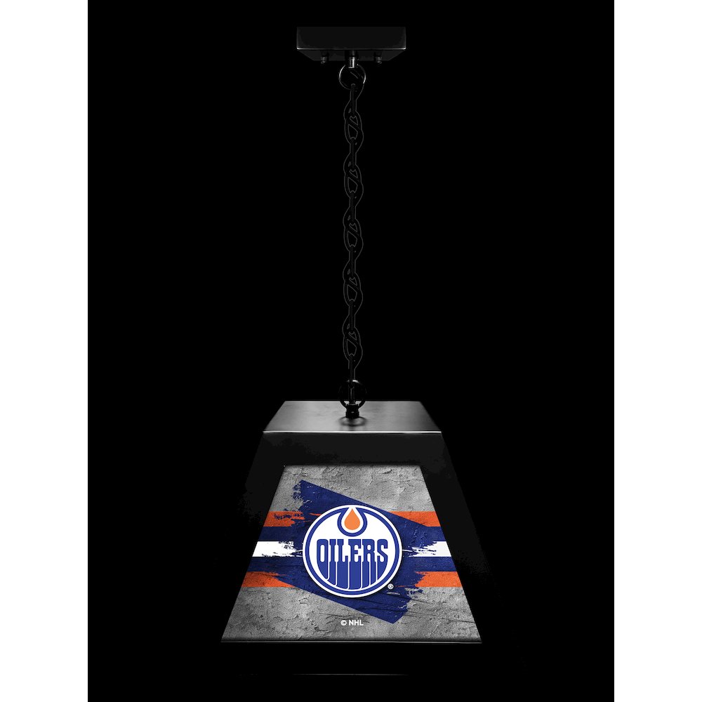 Edmonton Oilers Pendant Box Light. Picture 3