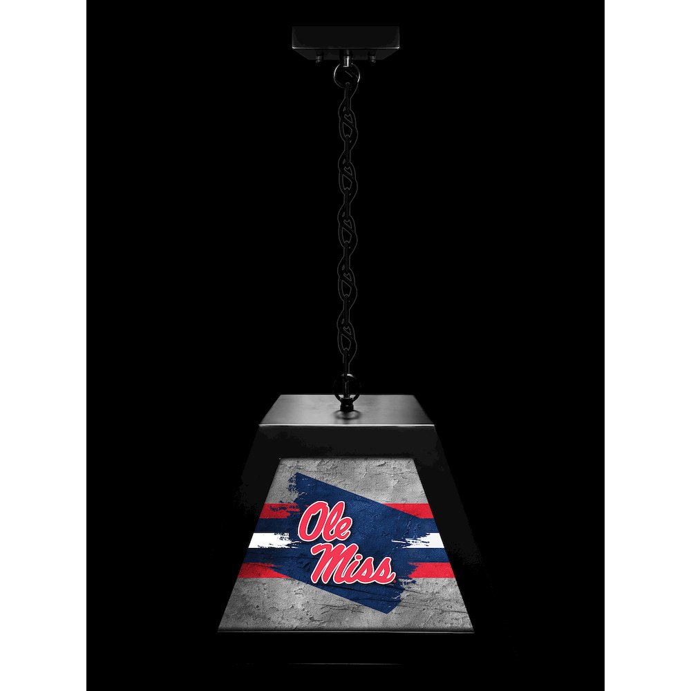 University of Mississippi Pendant Box Light. Picture 3