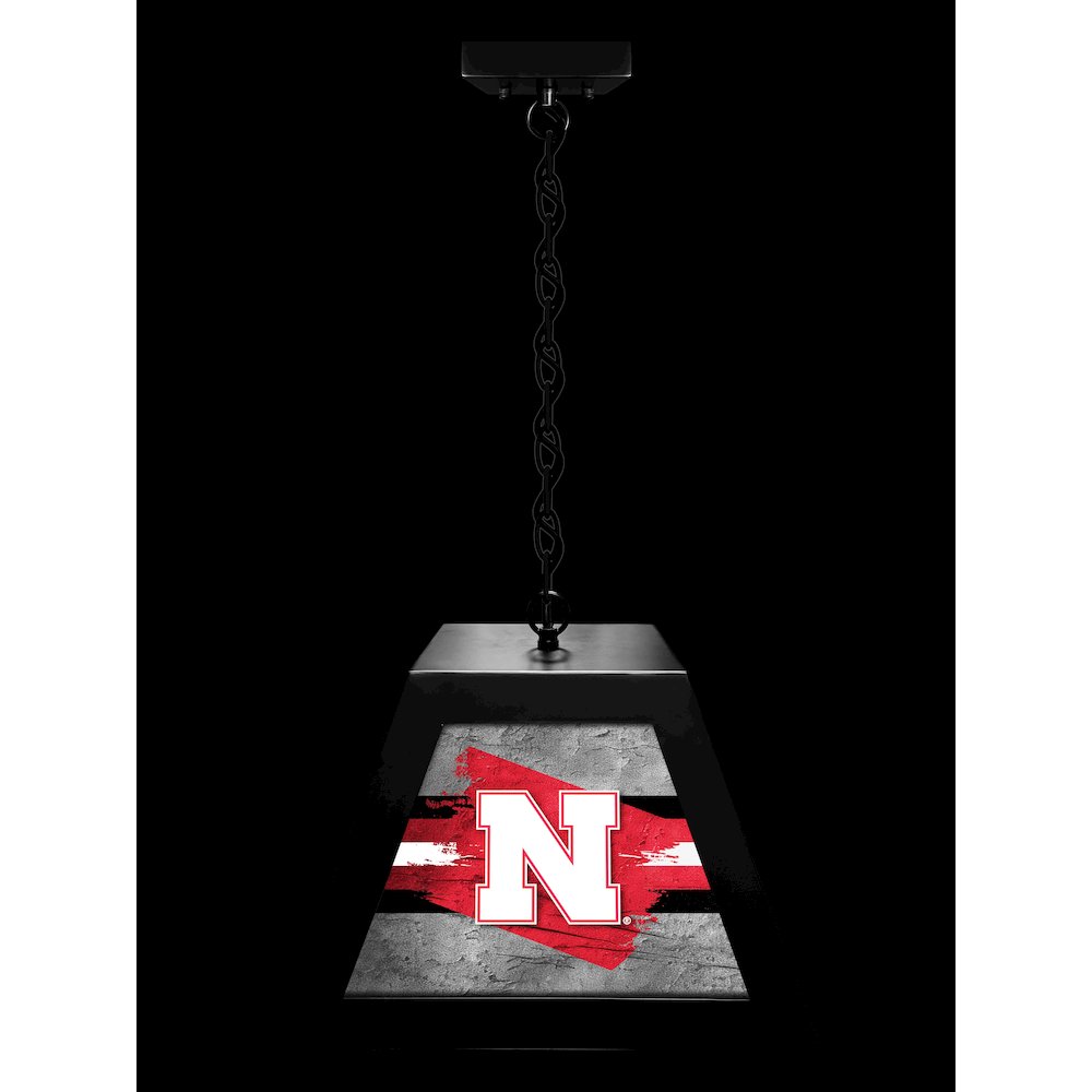 University of Nebraska Pendant Box Light. Picture 3