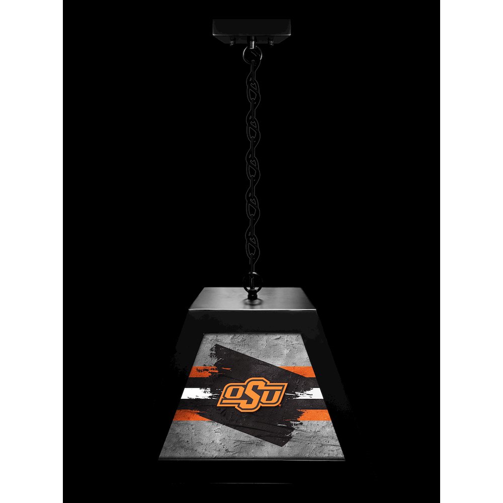 Oklahoma State University Pendant Box Light. Picture 3