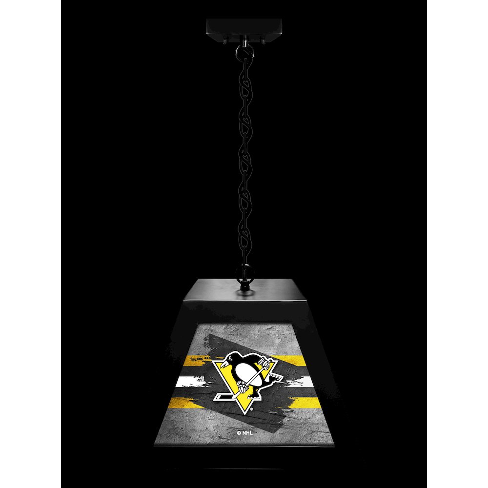 Pittsburgh Penguins Pendant Box Light. Picture 3