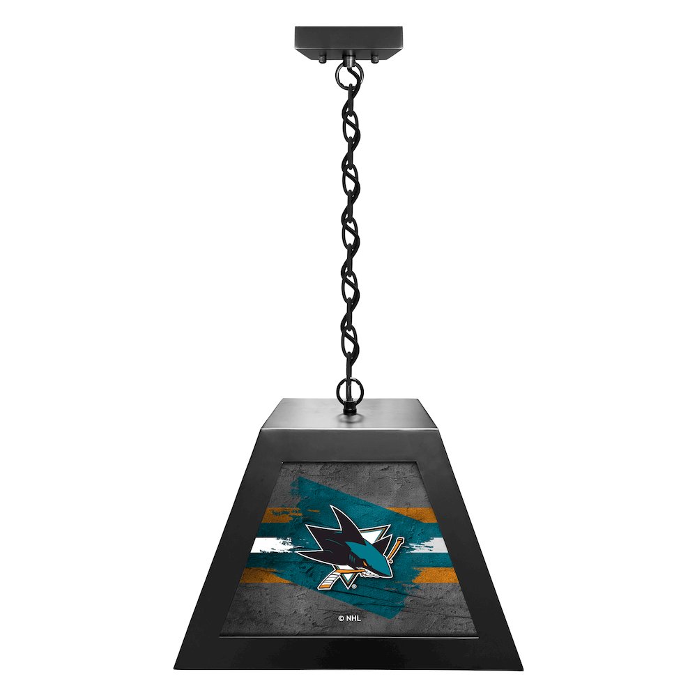 San Jose Sharks Pendant Box Light. Picture 1
