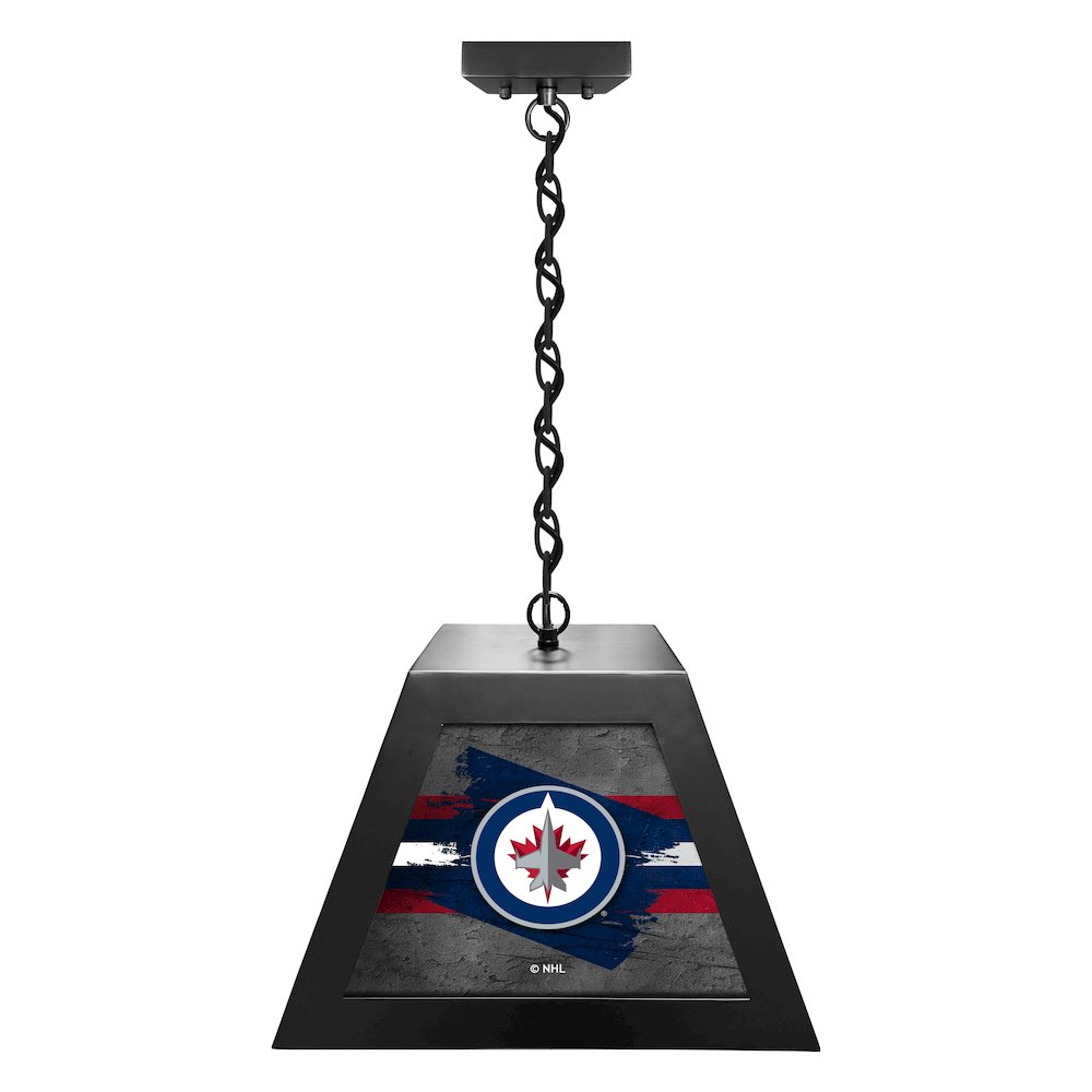 Winnipeg Jets Pendant Box Light. Picture 1