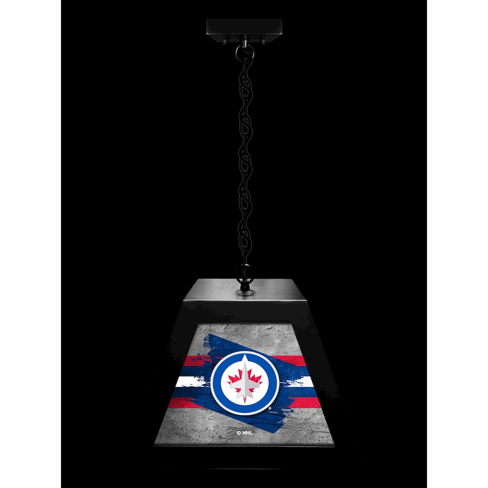 Winnipeg Jets Pendant Box Light. Picture 3