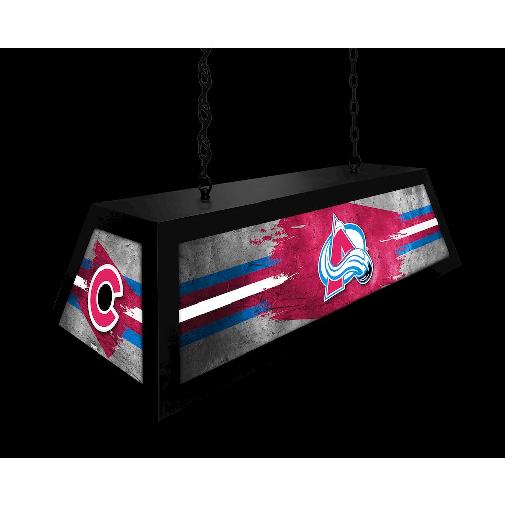 Colorado Avalanche Long Box Billiard Light. Picture 5