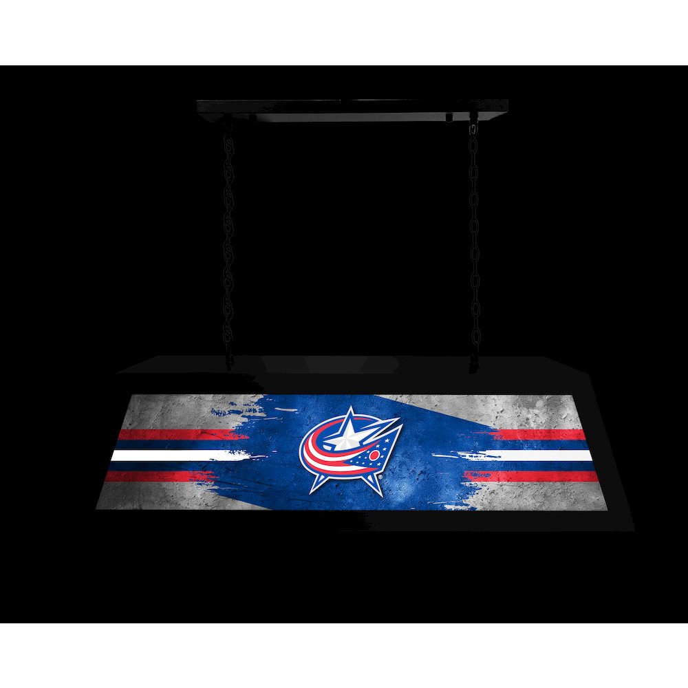 Columbus Blue Jackets Long Box Billiard Light. Picture 4