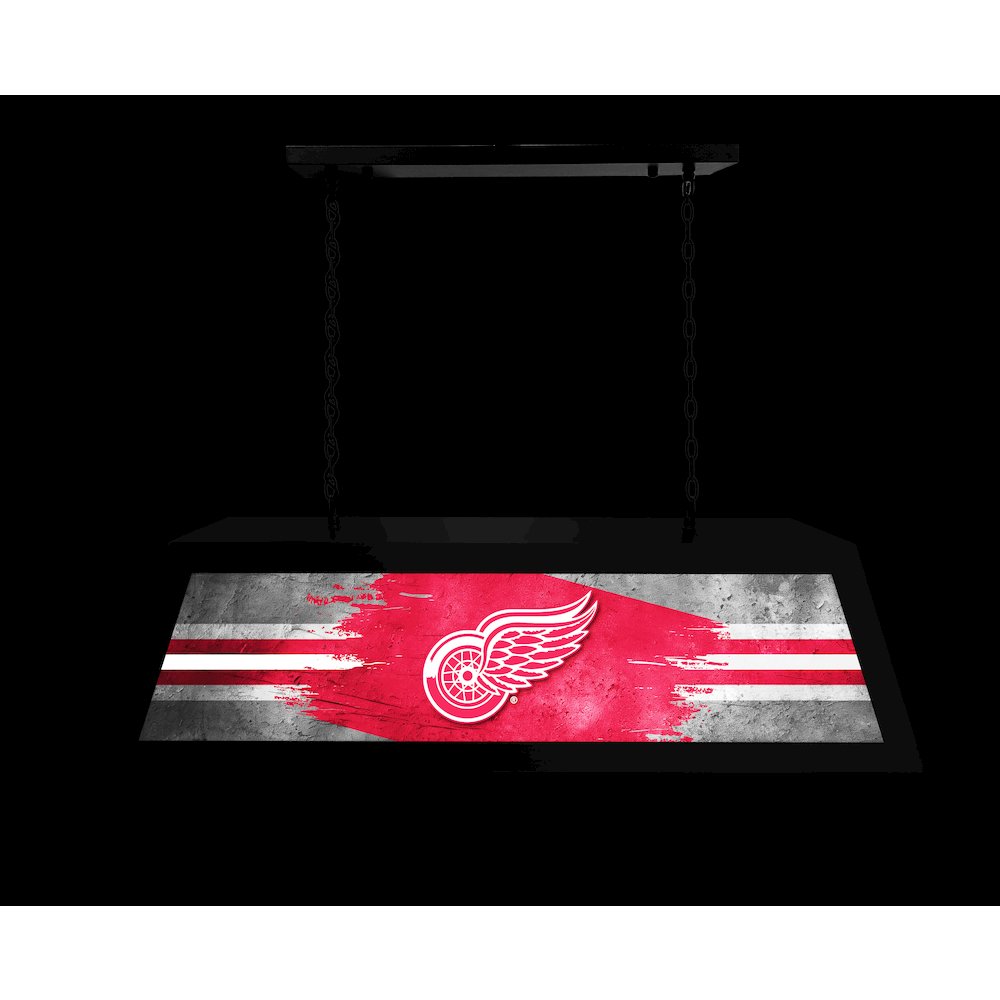 Detroit Red Wings Long Box Billiard Light. Picture 4