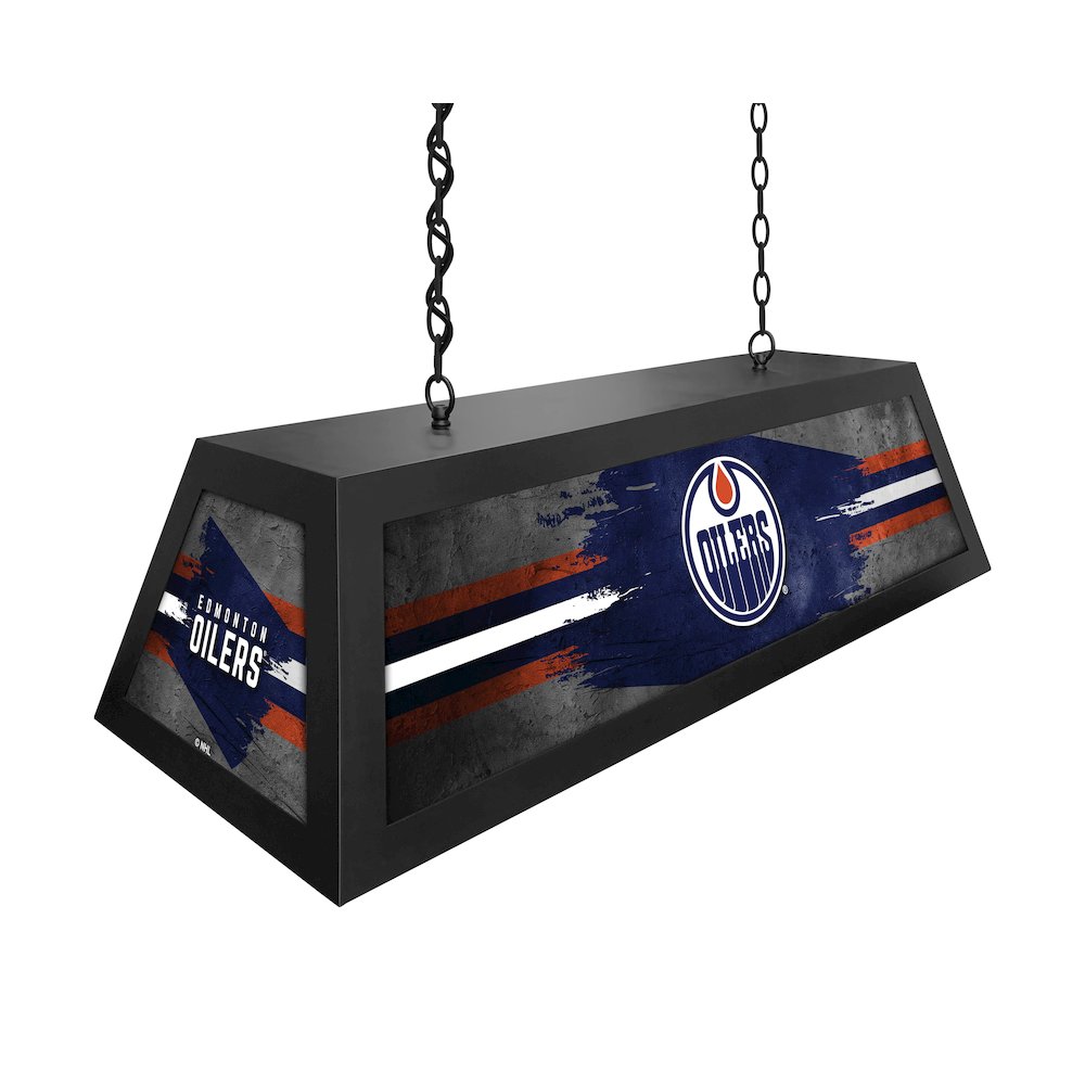 Edmonton Oilers Long Box Billiard Light. Picture 2