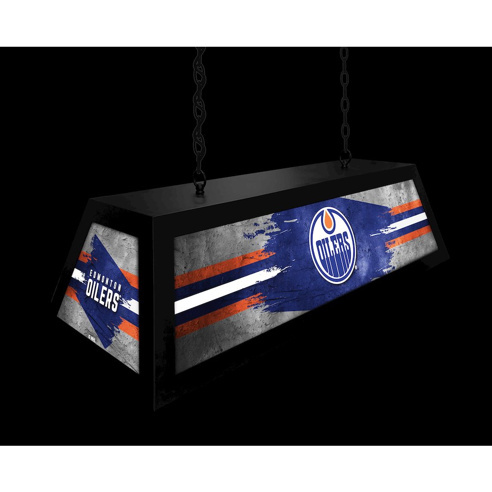 Edmonton Oilers Long Box Billiard Light. Picture 5