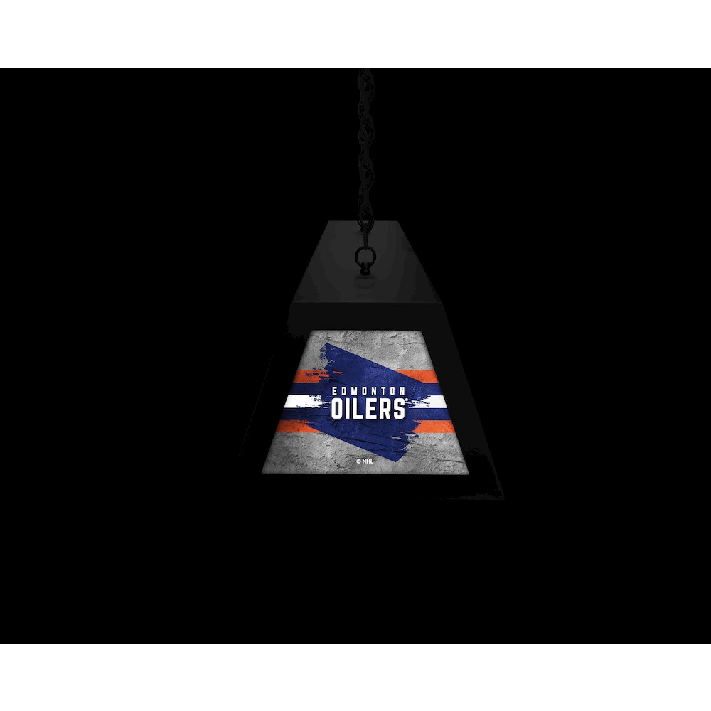 Edmonton Oilers Long Box Billiard Light. Picture 6