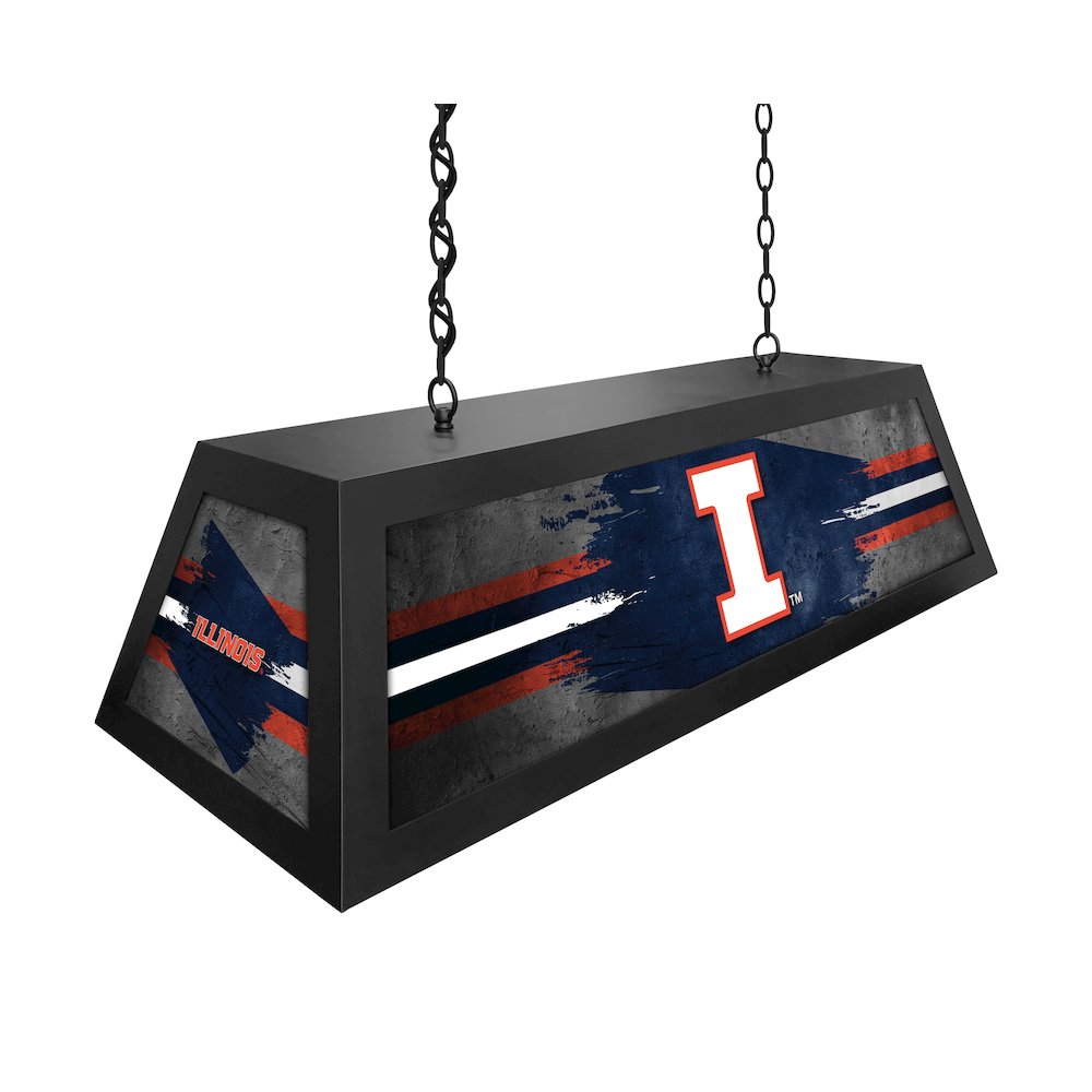 University of Illinois Long Box Billiard Light. Picture 2