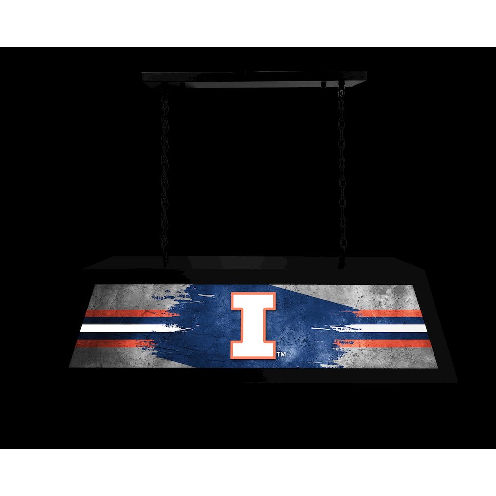 University of Illinois Long Box Billiard Light. Picture 4