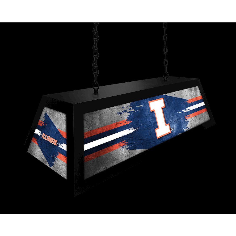 University of Illinois Long Box Billiard Light. Picture 5