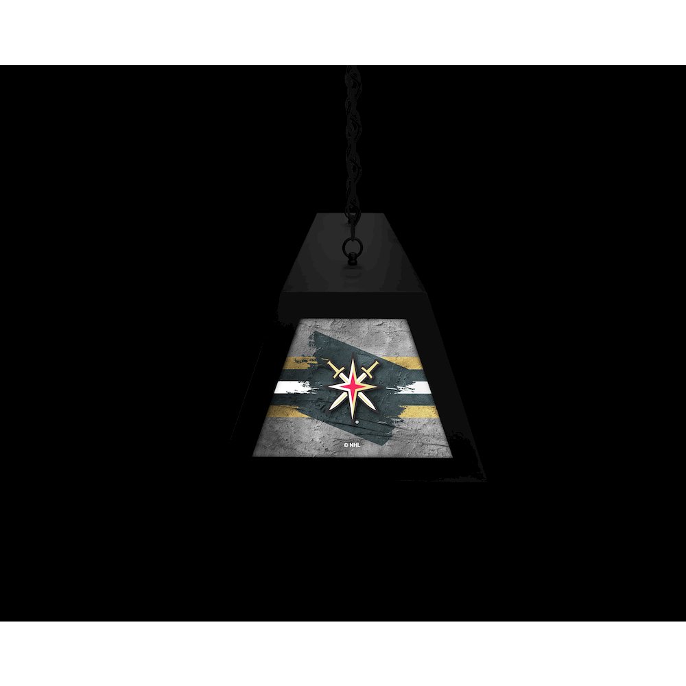 Vegas Golden Knights Long Box Billiard Light. Picture 6