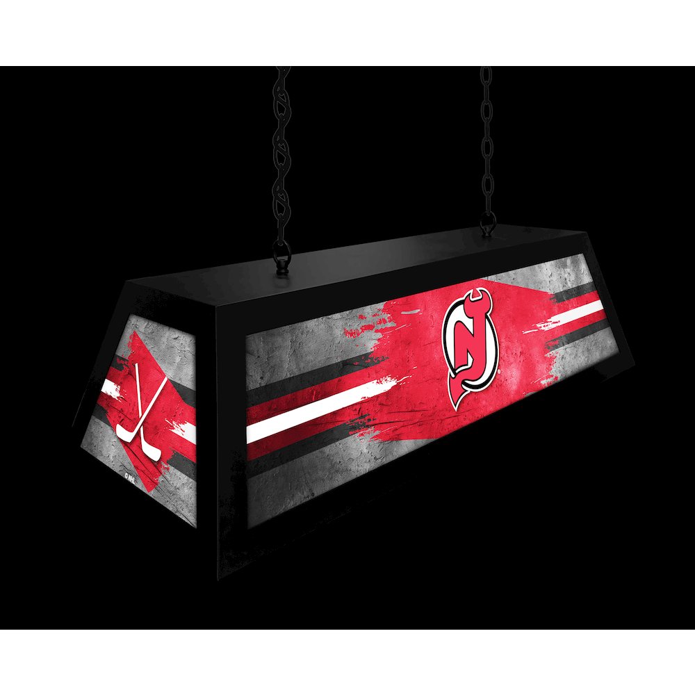 New Jersey Devils Long Box Billiard Light. Picture 5