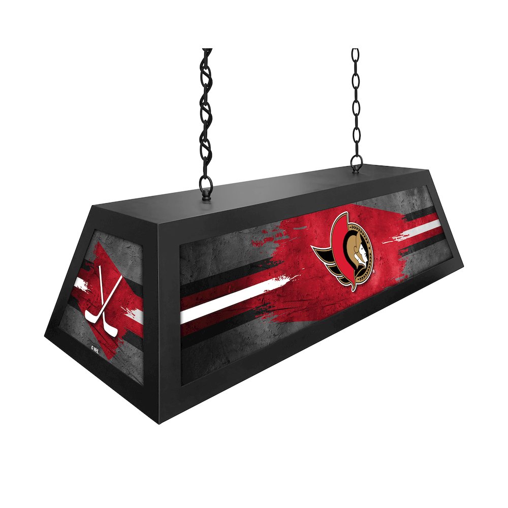 Ottawa Senators Long Box Billiard Light. Picture 2