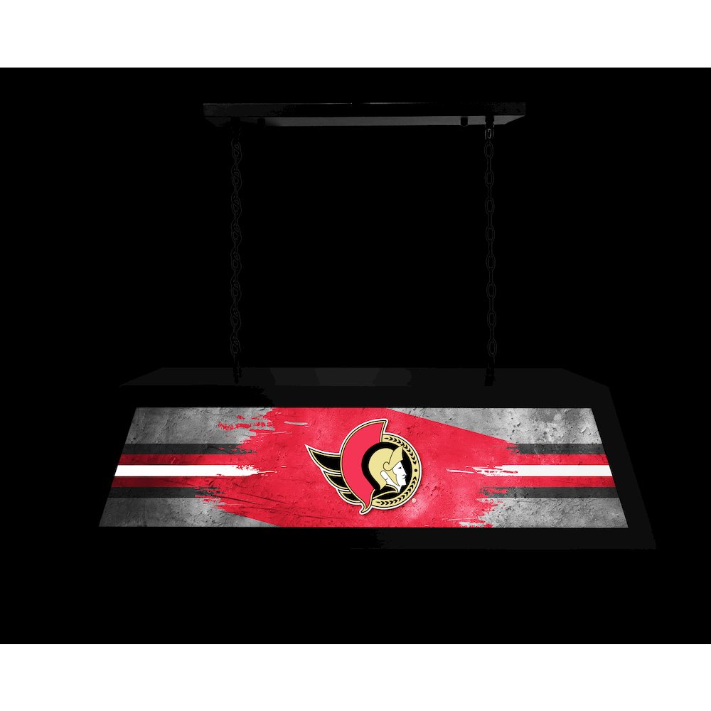 Ottawa Senators Long Box Billiard Light. Picture 4