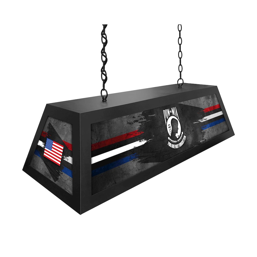POW/MIA Long Box Billiard Light. Picture 2