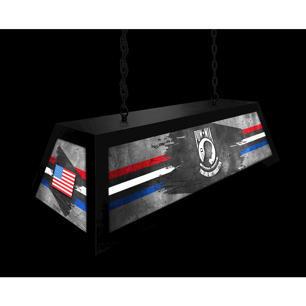 POW/MIA Long Box Billiard Light. Picture 5