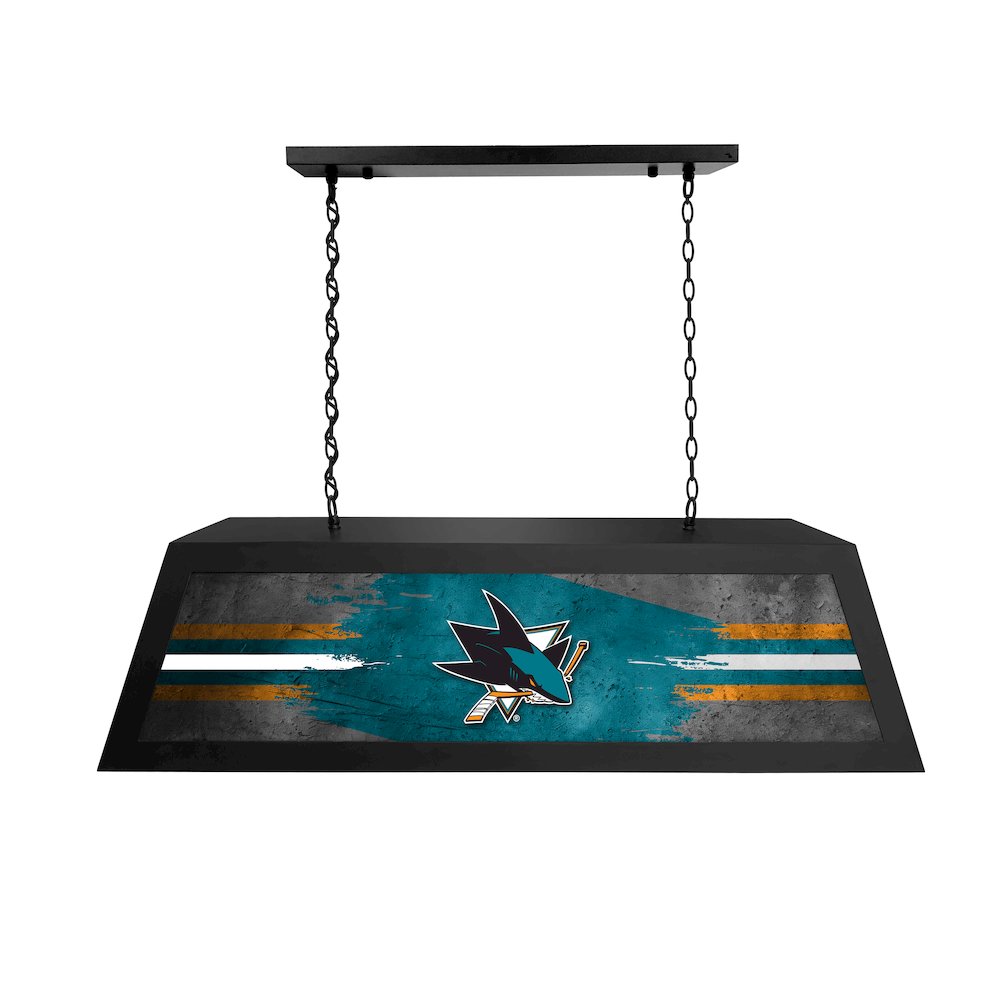 San Jose Sharks Long Box Billiard Light. Picture 1
