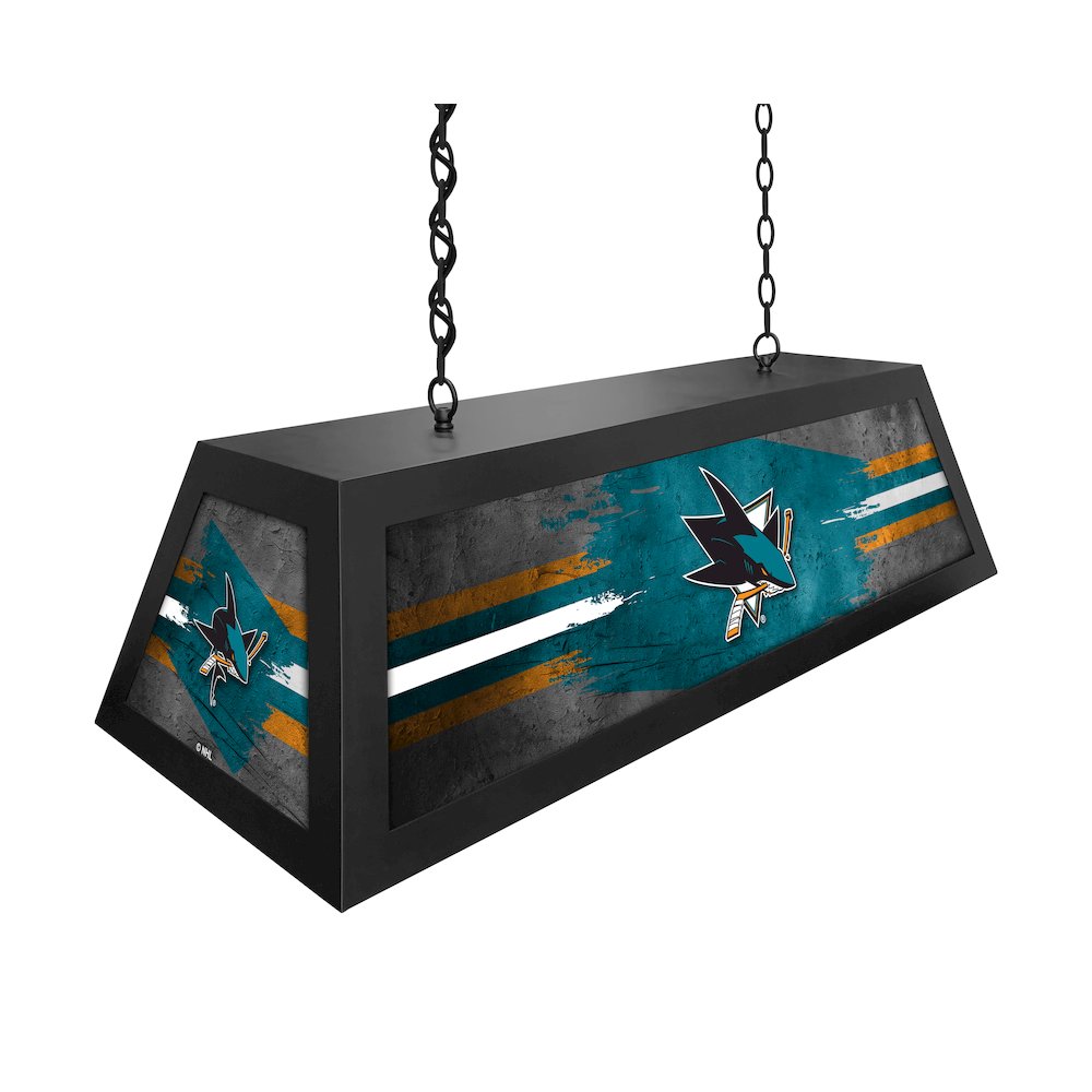 San Jose Sharks Long Box Billiard Light. Picture 2