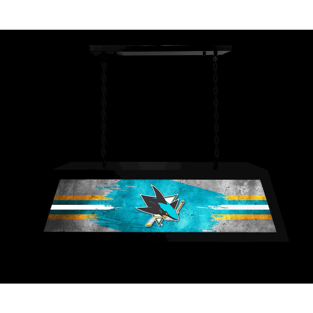 San Jose Sharks Long Box Billiard Light. Picture 4