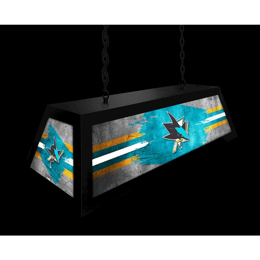 San Jose Sharks Long Box Billiard Light. Picture 5