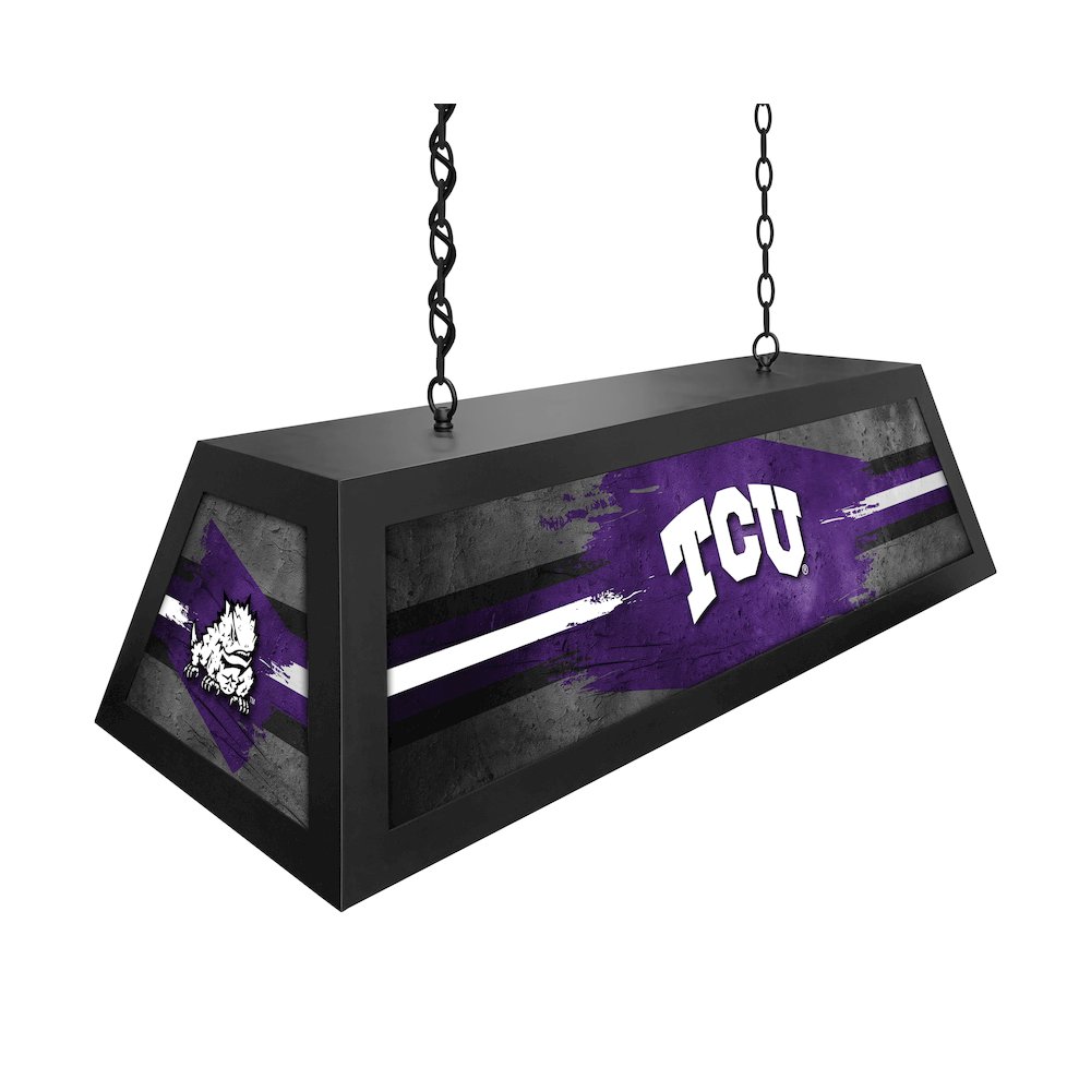 Texas Christian University Long Box Billiard Light. Picture 2