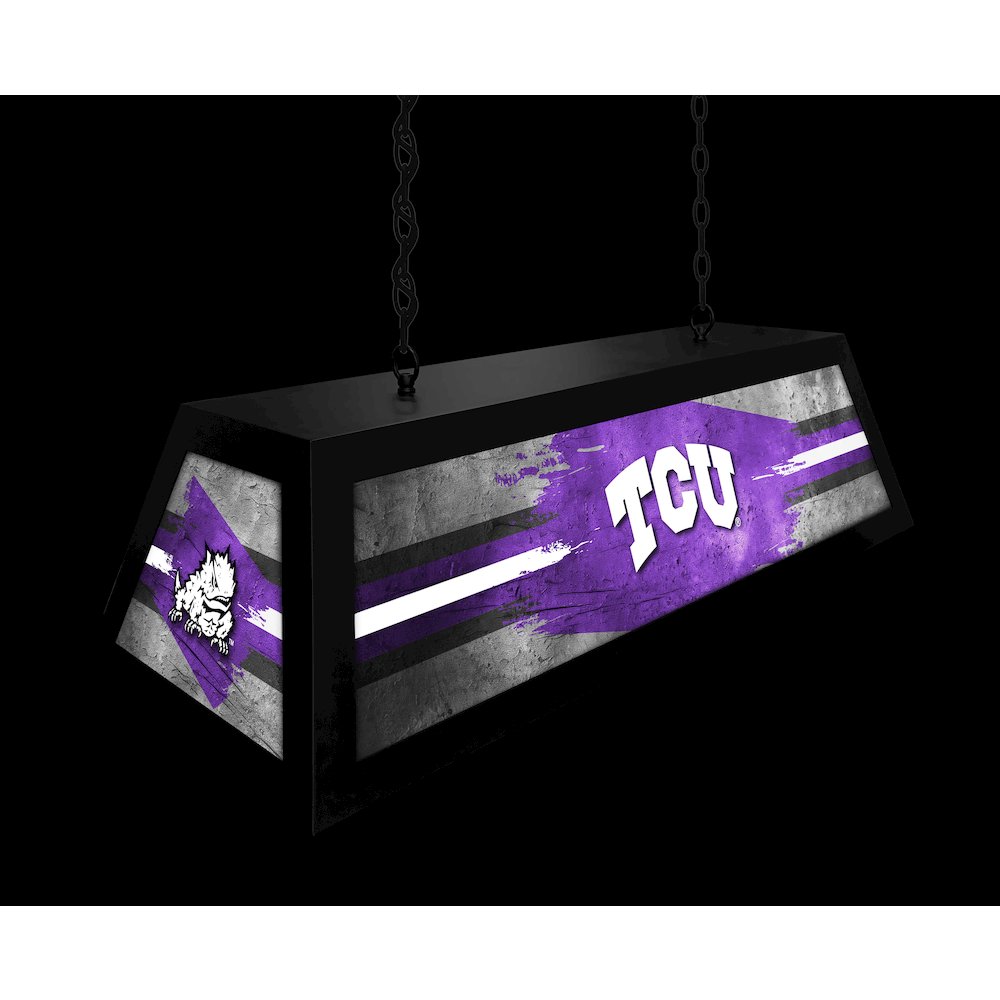 Texas Christian University Long Box Billiard Light. Picture 5