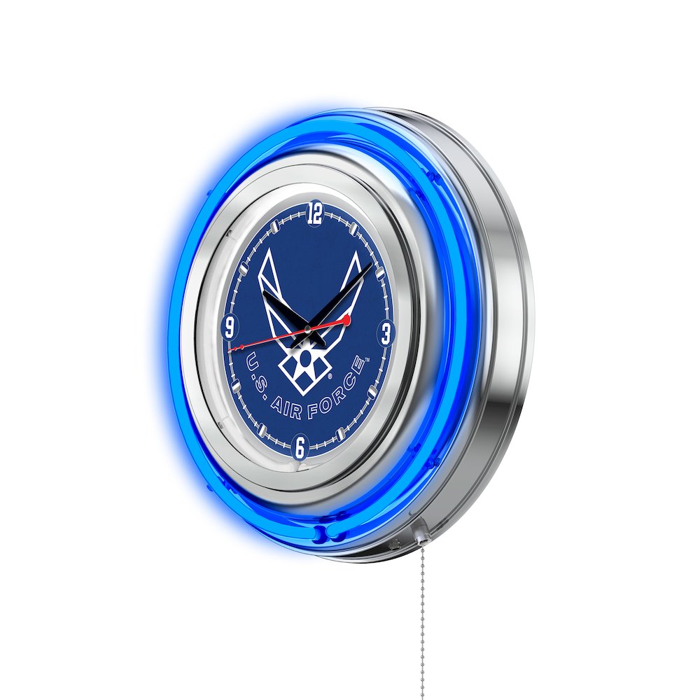 U.S. Air Force Neon Clock. Picture 2
