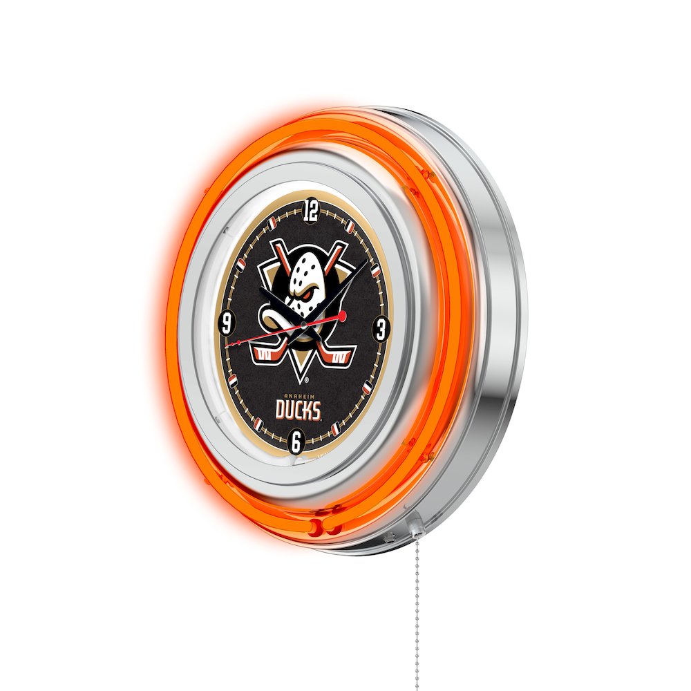 Anaheim Ducks Neon Clock. Picture 2