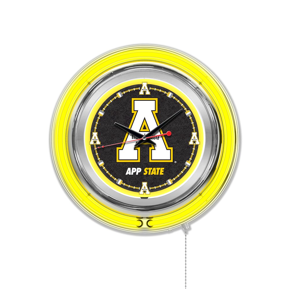 Appalachian State Neon Clock. Picture 1
