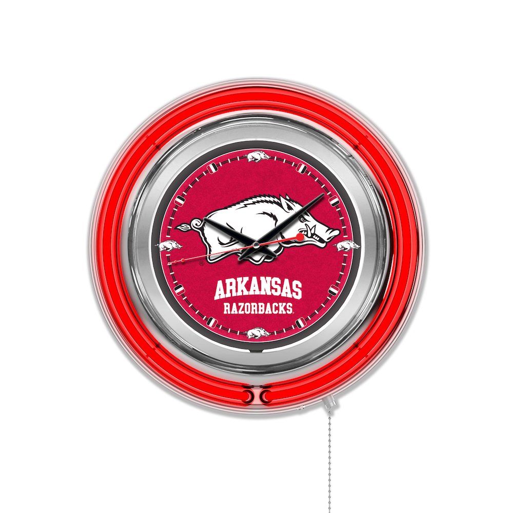 Arkansas Neon Clock. Picture 1