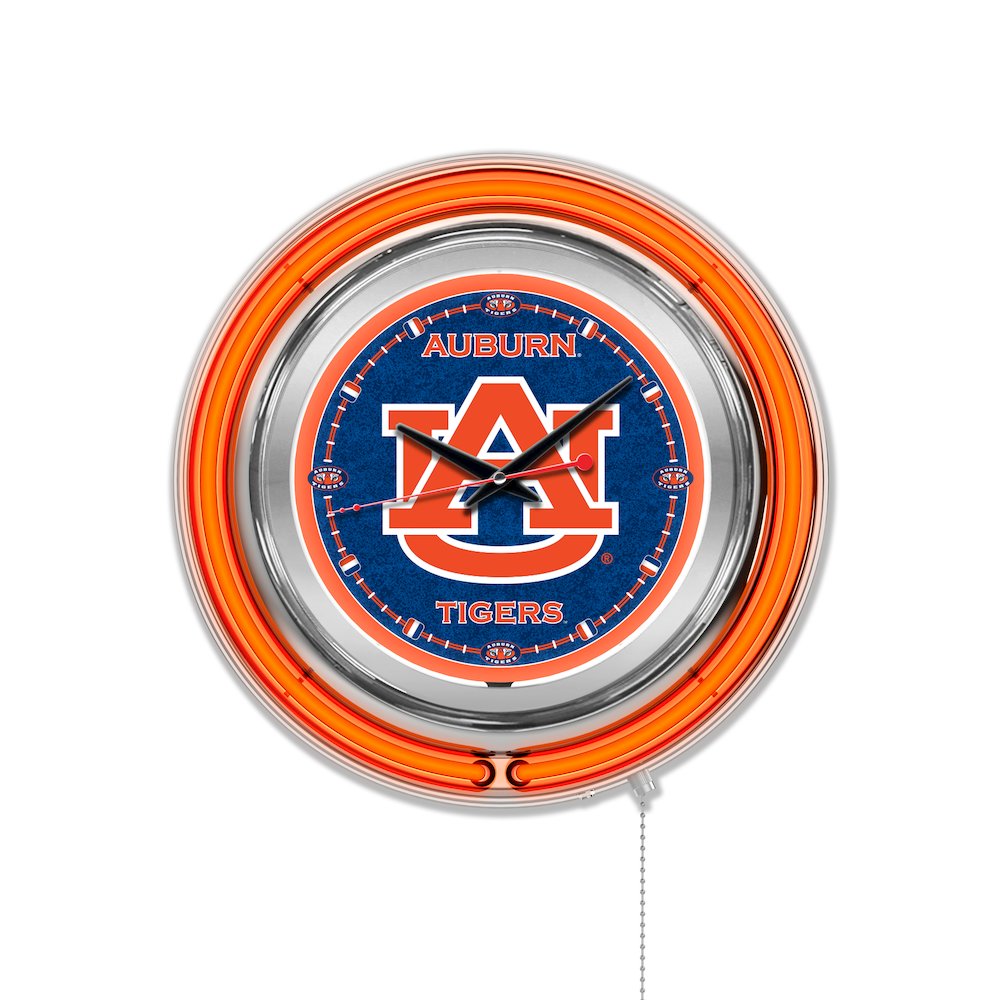 Auburn Neon Clock. Picture 1