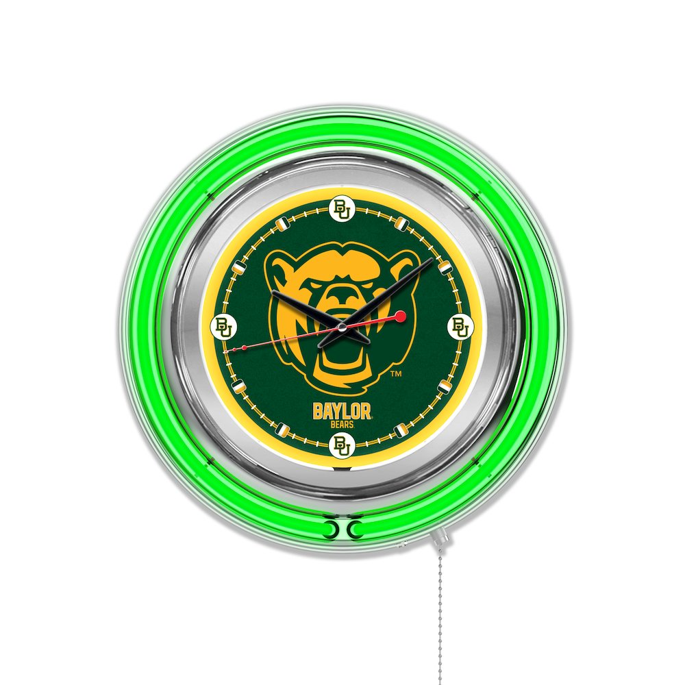 Baylor Neon Clock. Picture 1
