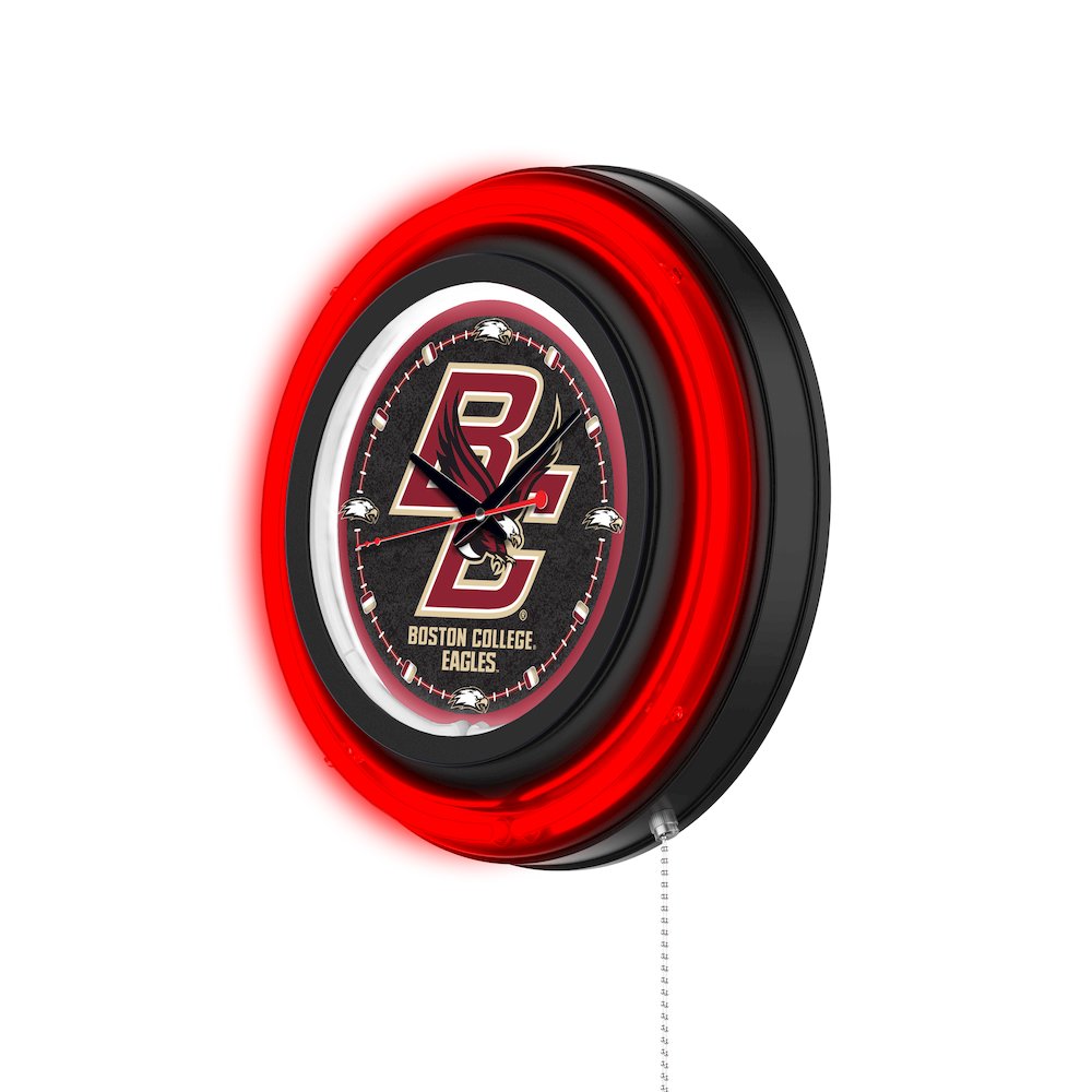 Boston College 15" Double Neon Wall Clock. Picture 2
