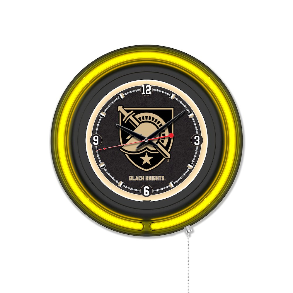US Military Academy 15" Double Neon Wall Clock. Picture 1