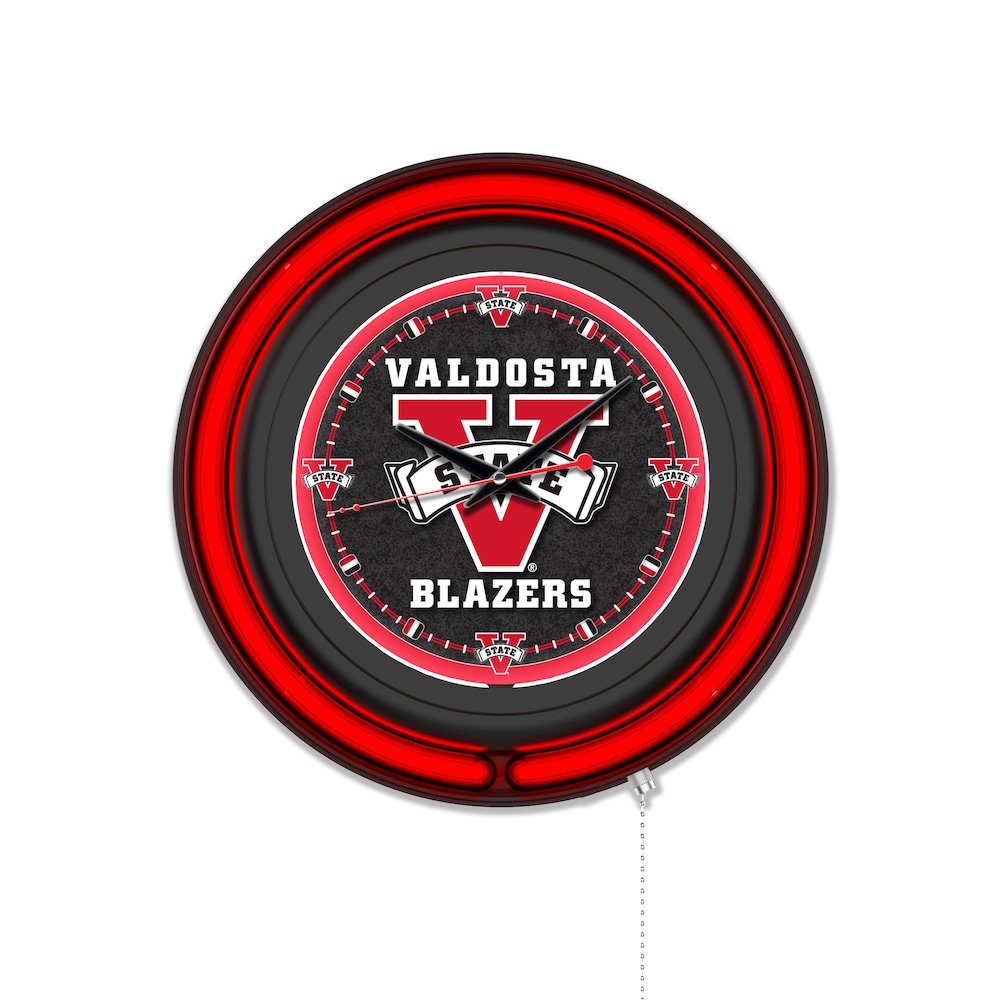 Valdosta State University 15" Double Neon Wall Clock. Picture 1