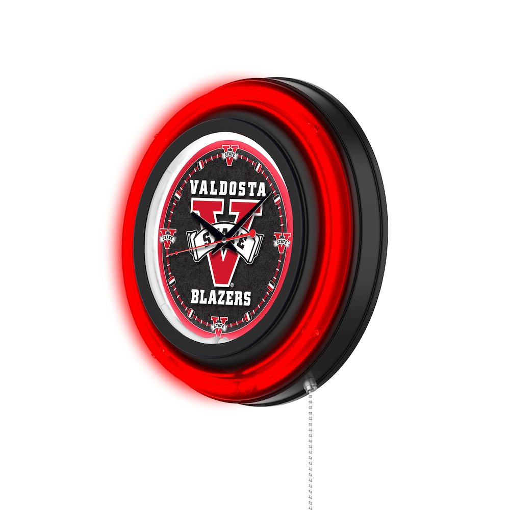 Valdosta State University 15" Double Neon Wall Clock. Picture 2