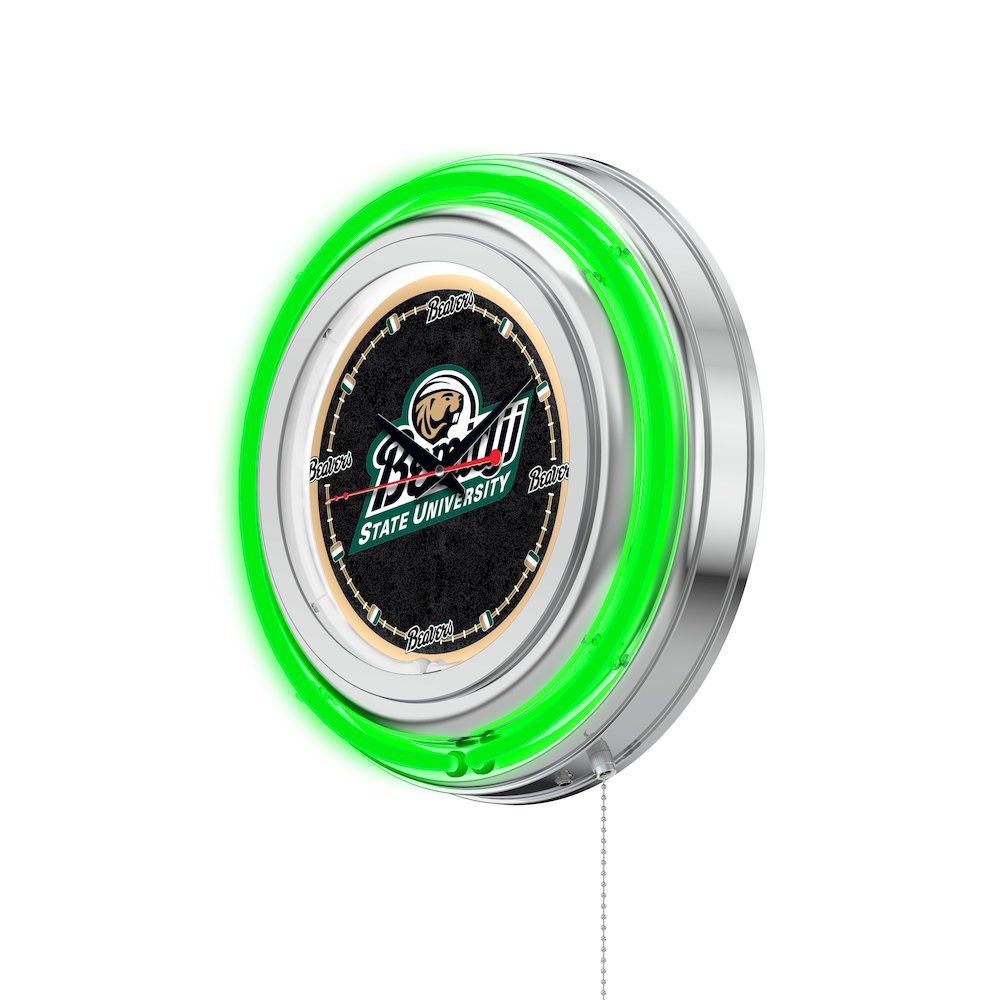 Bemidji State Neon Clock. Picture 2