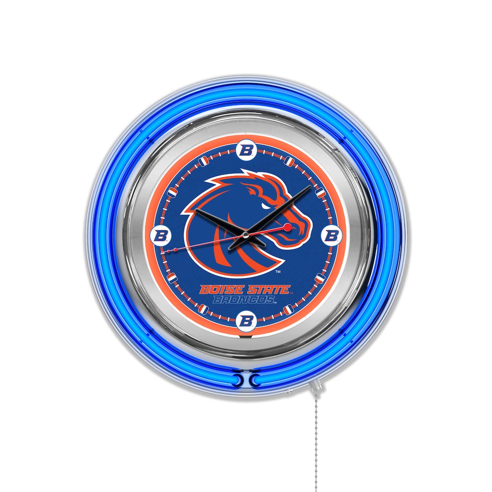 Boise State Neon Clock. Picture 1