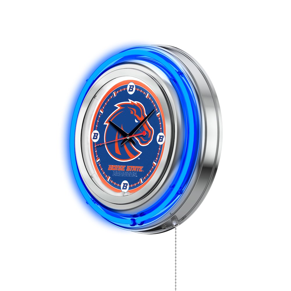 Boise State Neon Clock. Picture 2
