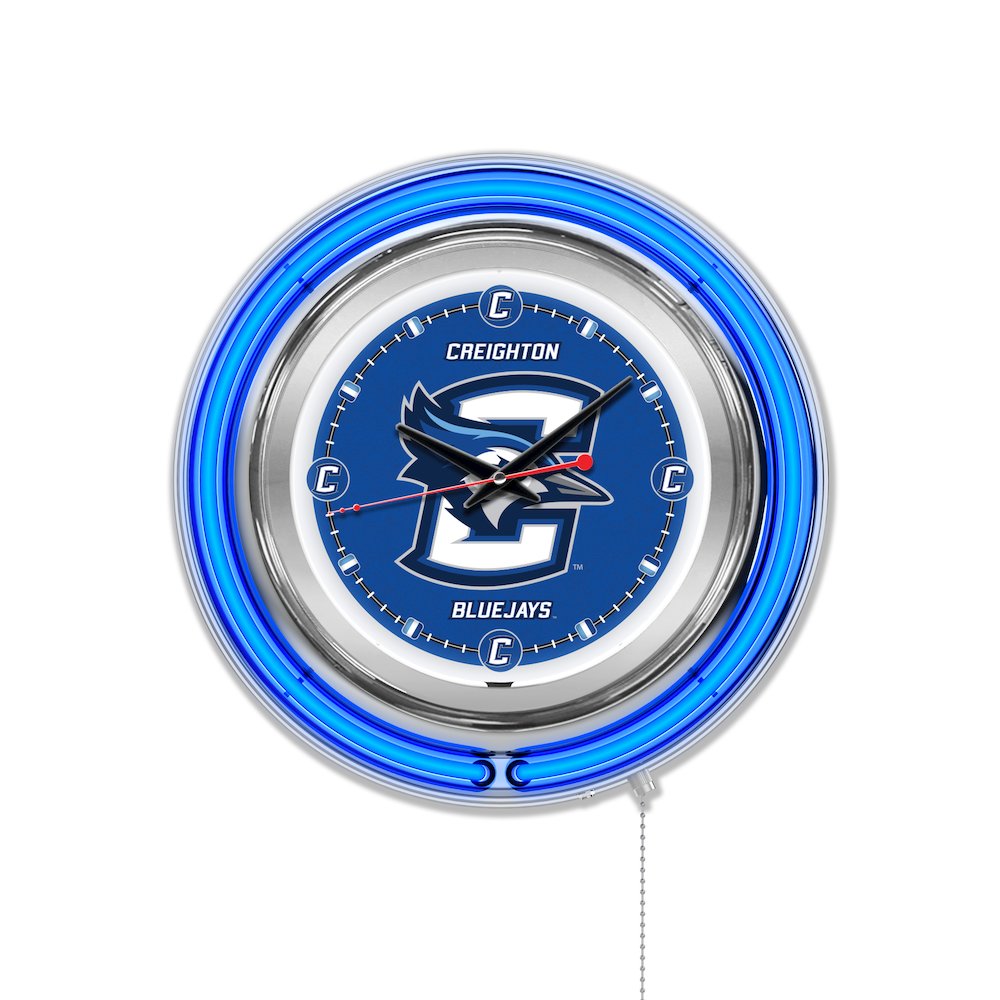 Creighton Neon Clock. Picture 1