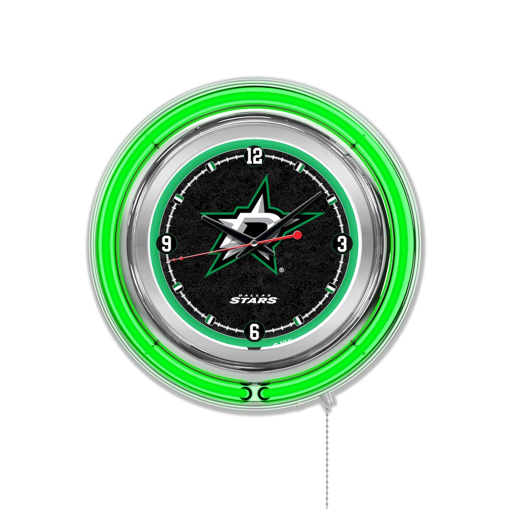 Dallas Stars Neon Clock. Picture 1