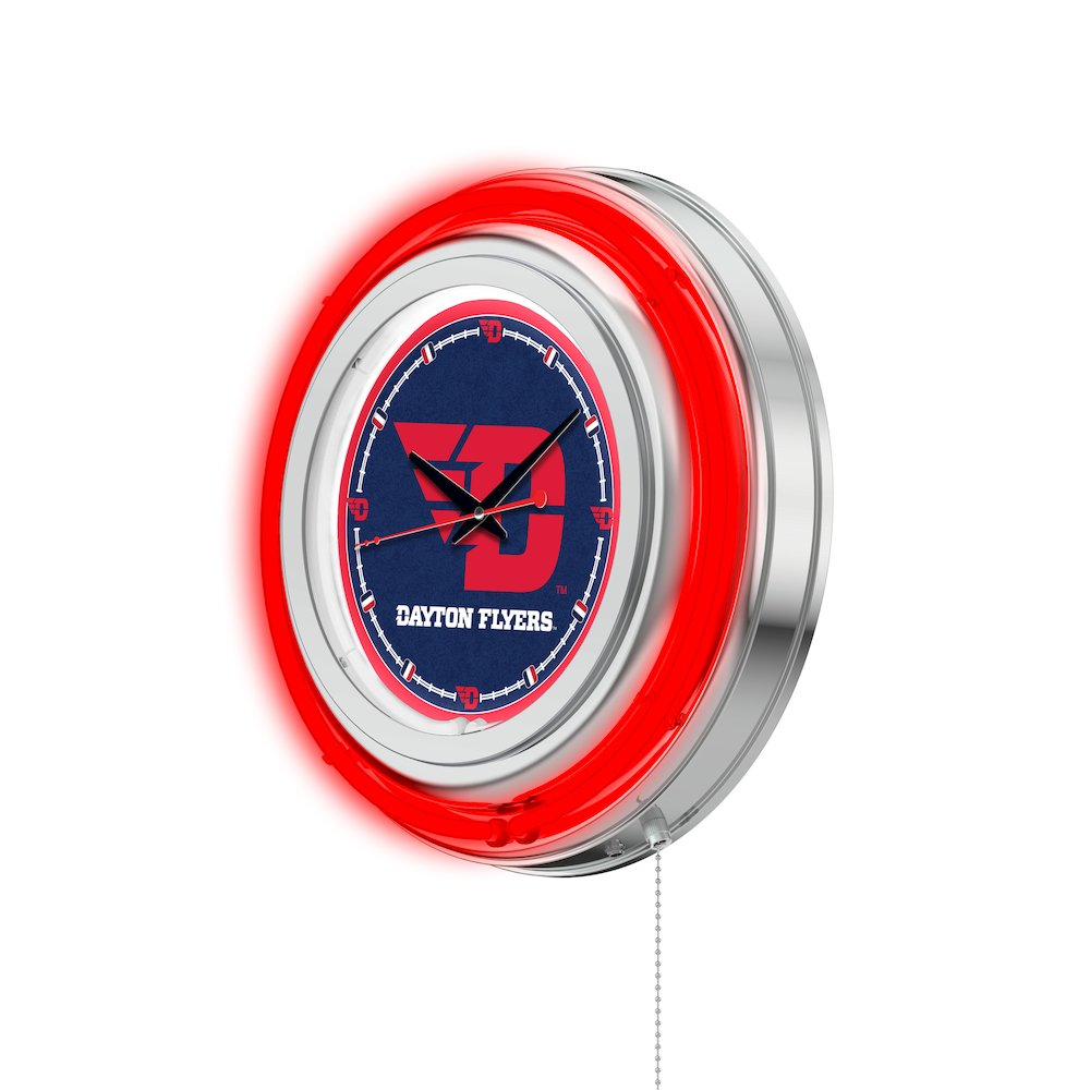 University of Dayton Neon Clock. Picture 2